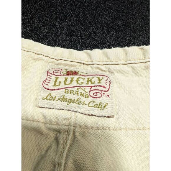 Lucky Brand Women's Tan and Cream Shorts Women's 8 - Picture 3 of 5